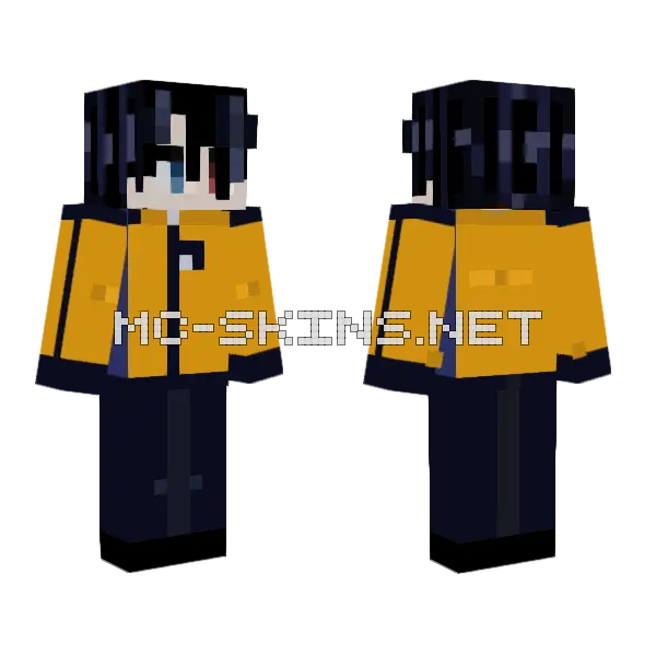 Katsu Isoko Minecraft skin, front and back