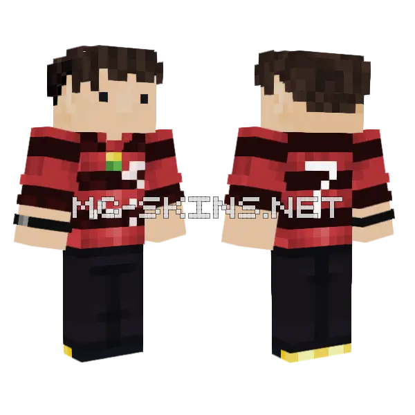 Kaua Mengao Jersey Skin Minecraft skin, front and back