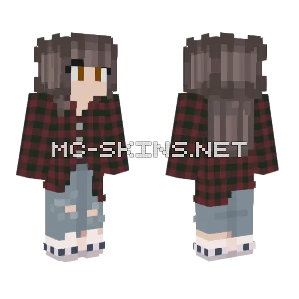 Kavudare Grungy Minecraft skin, front and back