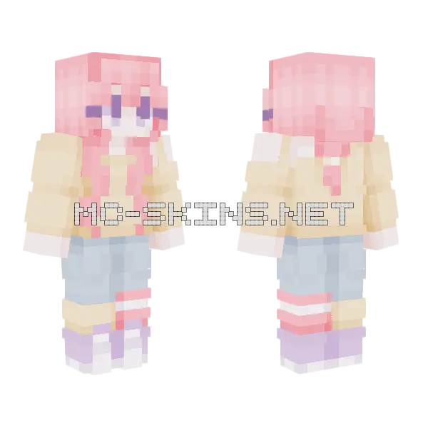Kawaii Cake RC Minecraft skin, front and back