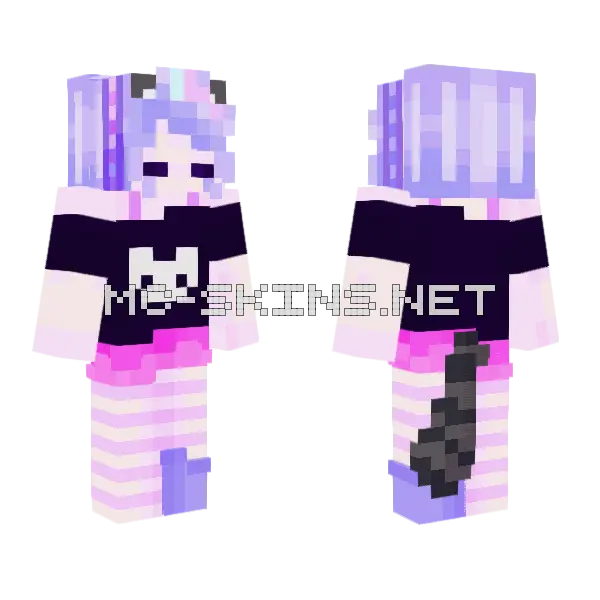 Kawaii Pastel Girl, front and back