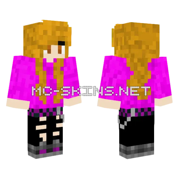 Kay Minecraft skin, front and back