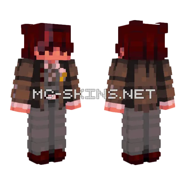 Kazimir Pinebrook Minecraft skin, front and back
