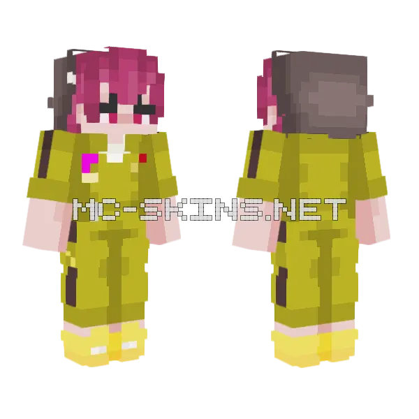Kazuichi Soda Minecraft skin, front and back