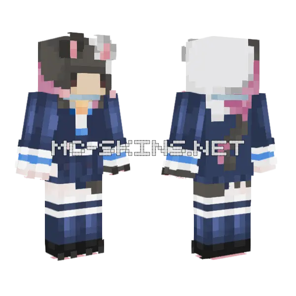 Kbnnx Minecraft skin, front and back