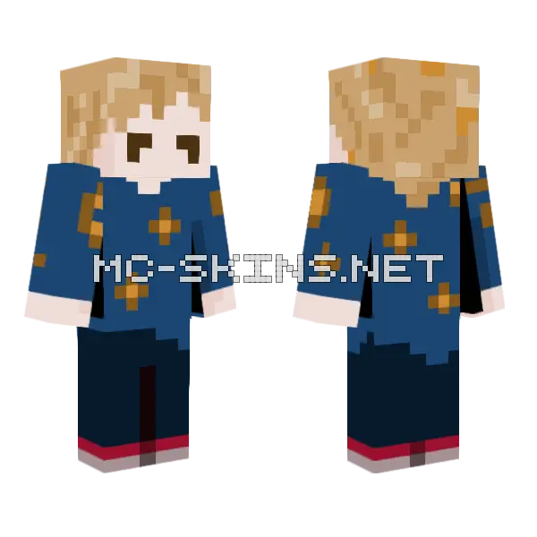Keath Minecraft skin, front and back