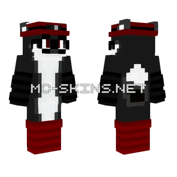 Keene Minecraft skin, front and back