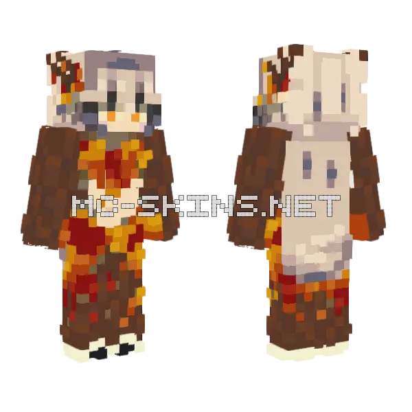 Keeper Of Falling Leaves Minecraft skin, front and back