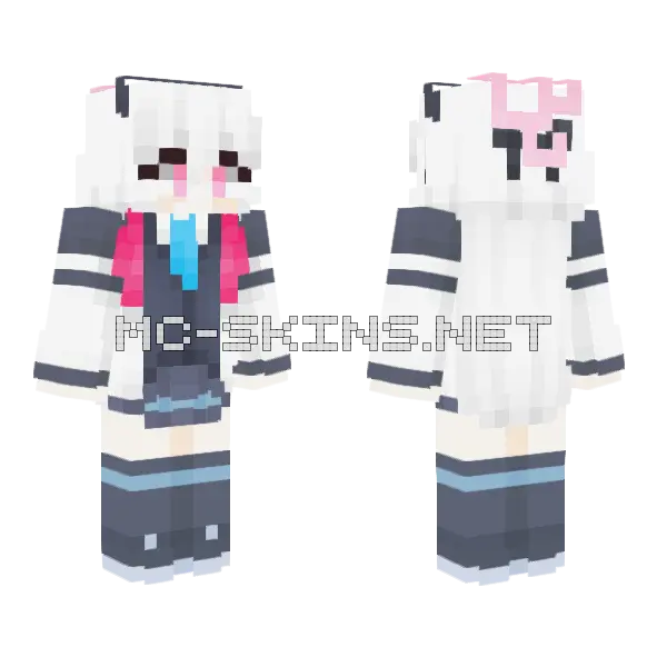 Kei Minecraft skin, front and back