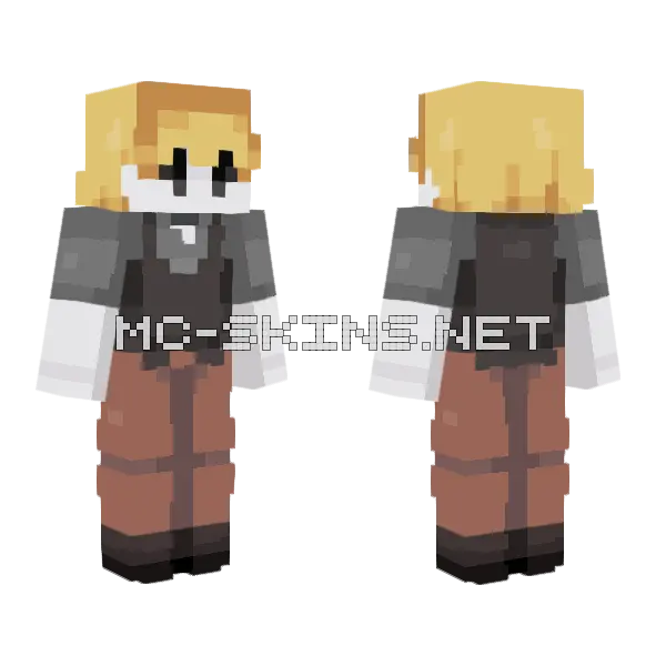 Keiji Shinogi Minecraft skin, front and back