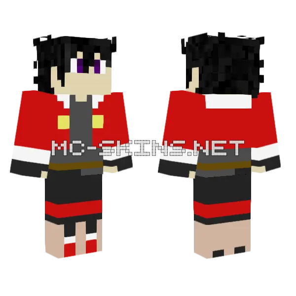 Keith Casual Outfit Minecraft skin, front and back