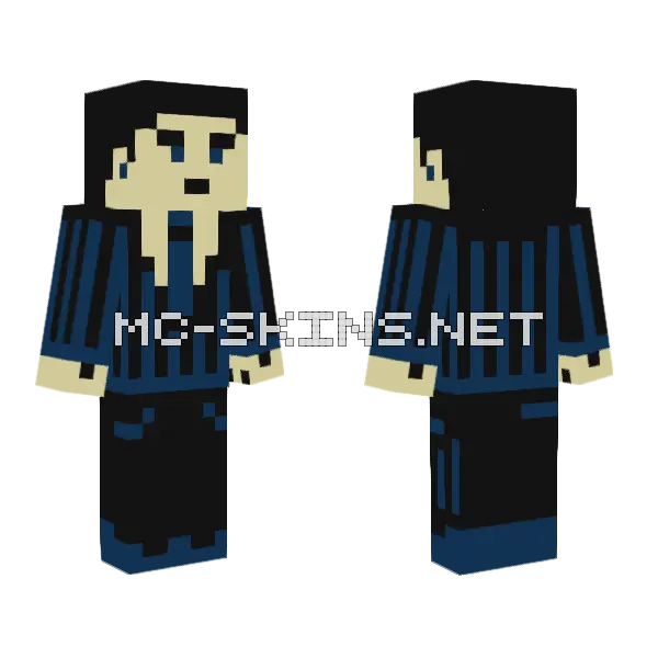 Ken Lee Blue Minecraft skin, front and back