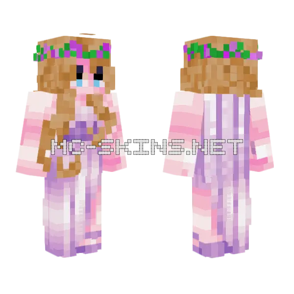 Kendallsup Girl Minecraft skin, front and back