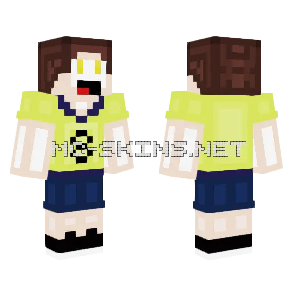 Kenneth Minecraft skin, front and back