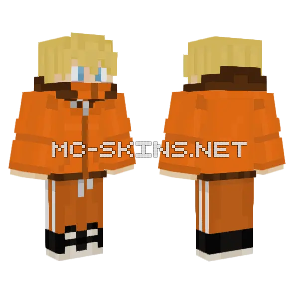 Kenny McCormick Minecraft skin, front and back