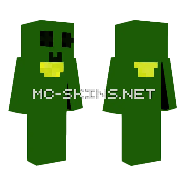 Kermet Minecraft skin, front and back