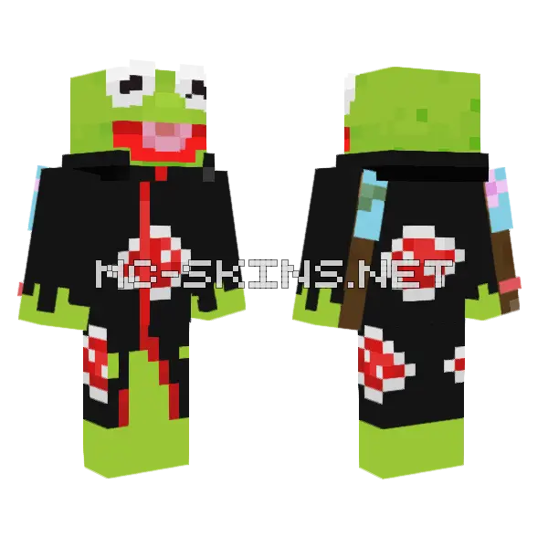 Kermit Danfeog Minecraft skin, front and back