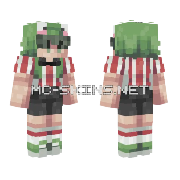 Keroppi Minecraft skin, front and back