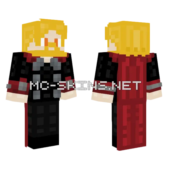 Kevin Of Thor Minecraft skin, front and back