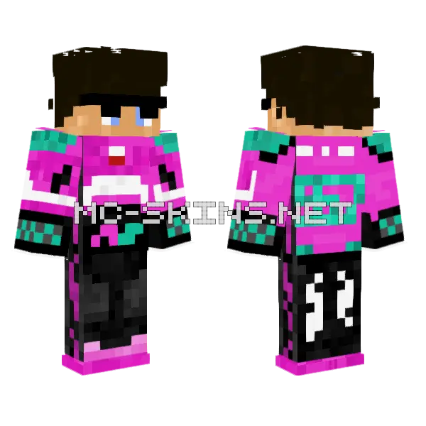 Kevlar Inwidual Adam Nowak Minecraft skin, front and back