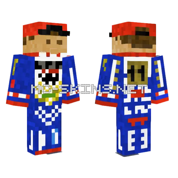 Kevlar Leszno 2023 Nr 11 Minecraft skin, front and back