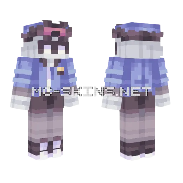 Khan Murder Drones Minecraft skin, front and back