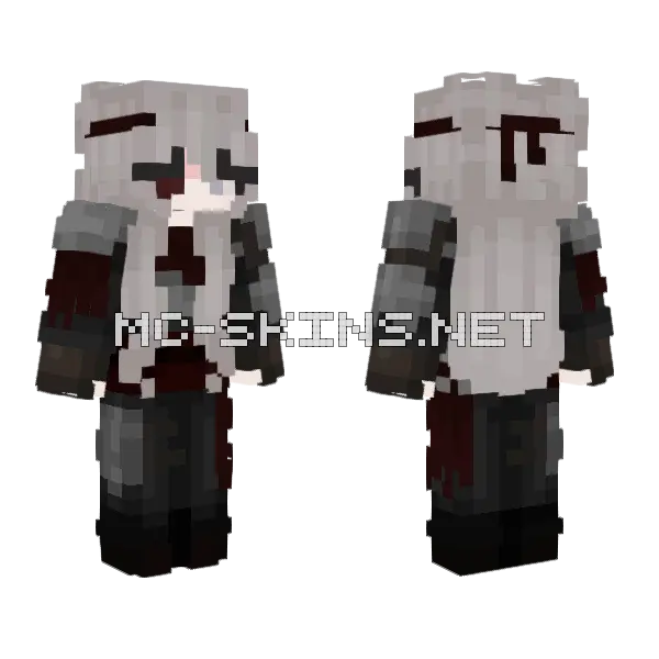 Khine A Knight Minecraft skin, front and back