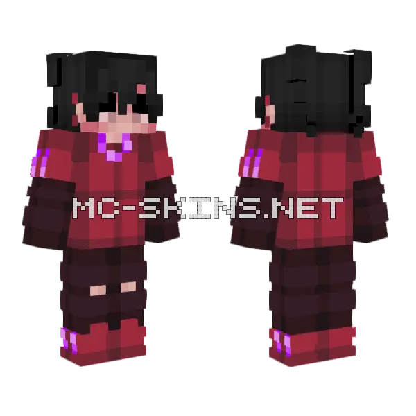 Kiakia Minecraft skin, front and back