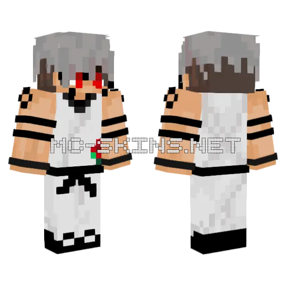 Kiana Possessed Minecraft skin, front and back