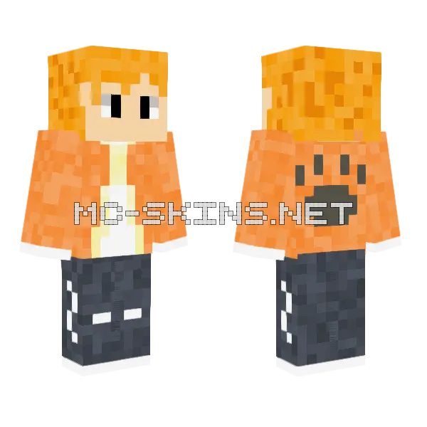 Kibaz Cat Skin Minecraft skin, front and back