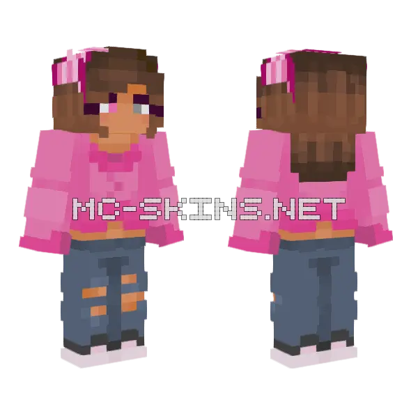 Kibby Newest Minecraft skin, front and back