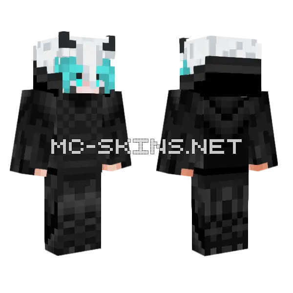 Kibtsu Minecraft skin, front and back