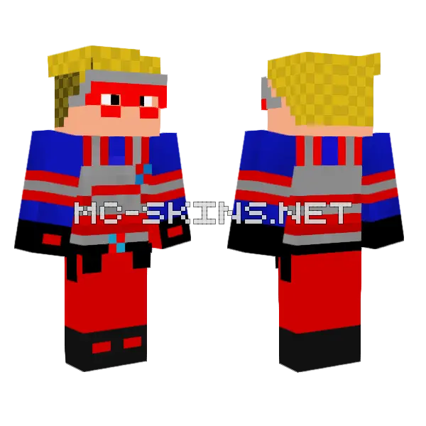 Kid Danger Fixed Again Minecraft skin, front and back