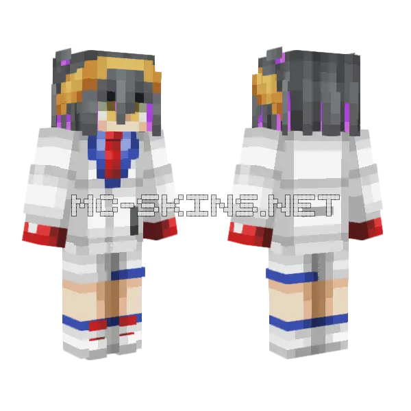 Kieran Pokemon Scarlet Violet DLC Minecraft skin, front and back