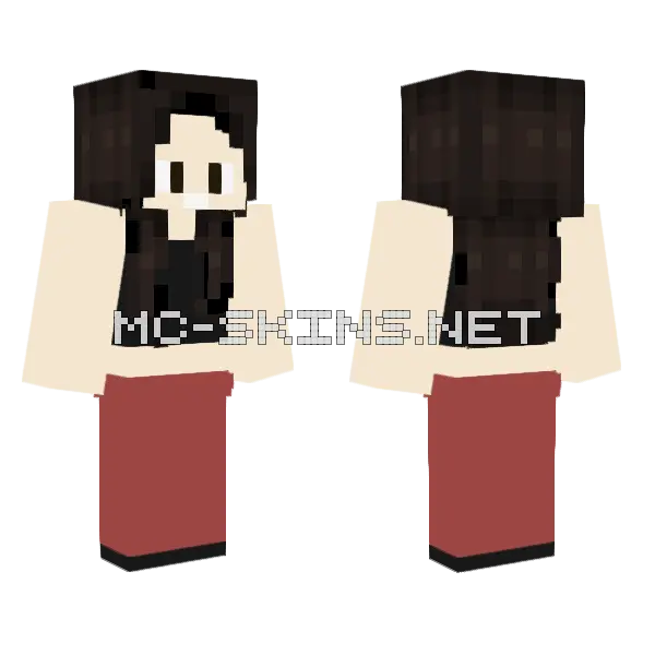 Kikiiiii Minecraft skin, front and back
