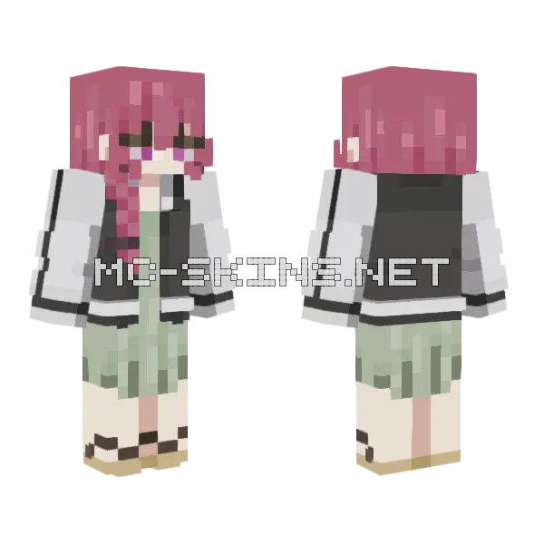 Kikuri Hiroi Minecraft skin, front and back