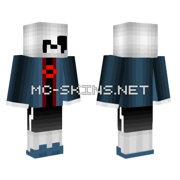 Killer Sans Minecraft skin, front and back