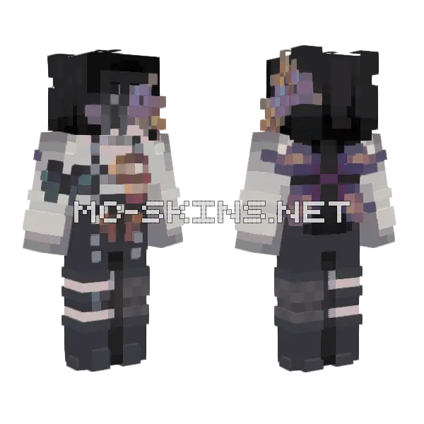 Killing Butterflies Minecraft skin, front and back