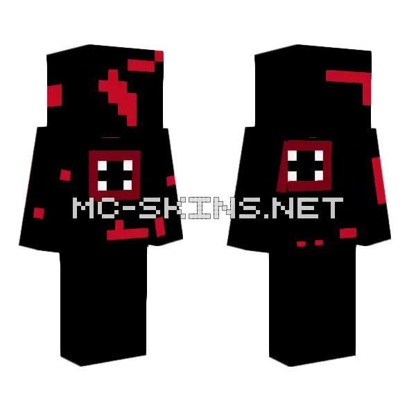Killmonster Minecraft skin, front and back