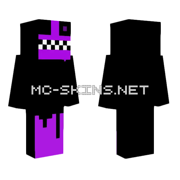 Killr3 Minecraft skin, front and back