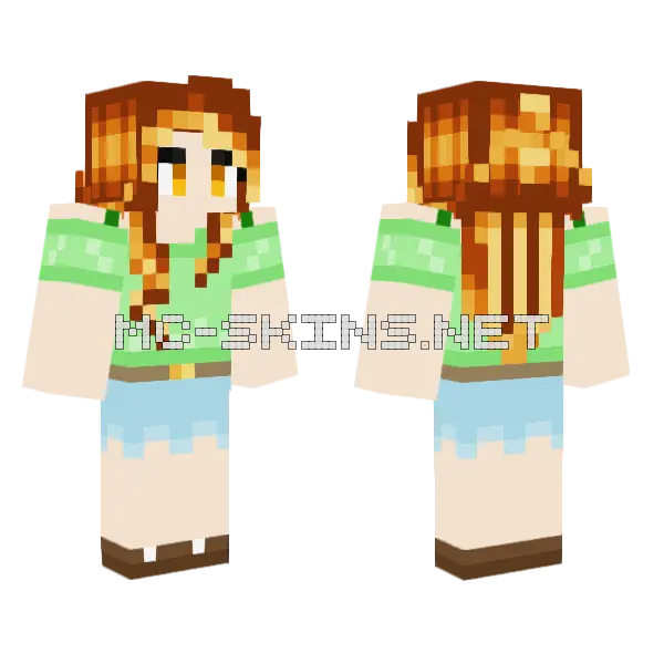 Kim Aphmau S Year Minecraft skin, front and back