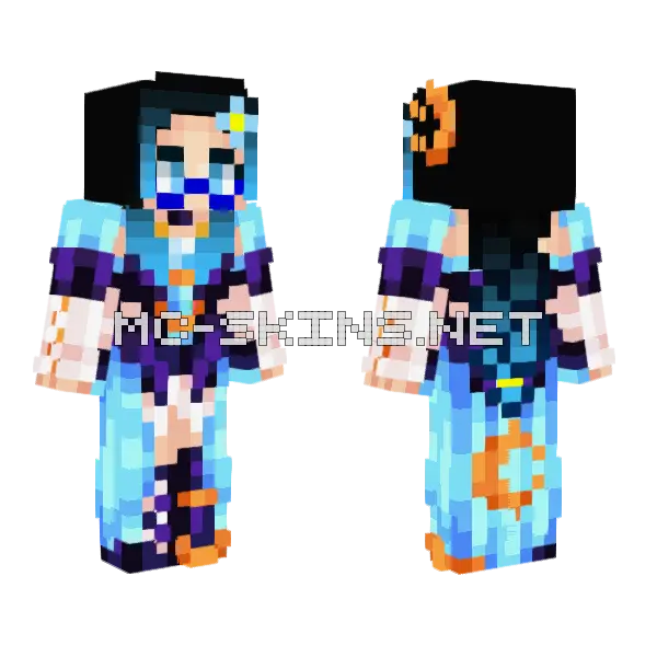 Kim S Medieval Warrior Minecraft skin, front and back
