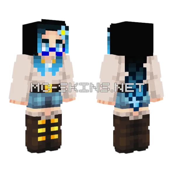 Kim S Pirate 2 Minecraft skin, front and back