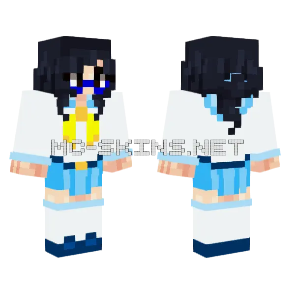 Kim S School Uniform Minecraft skin, front and back