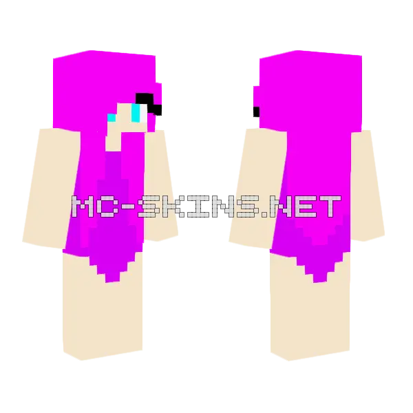 Kimmy One Piece Swimsuit Minecraft skin, front and back