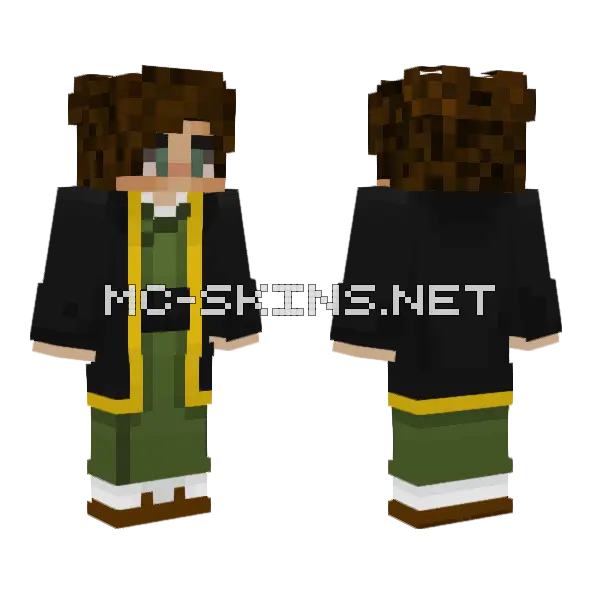 Kimono Kai Minecraft skin, front and back