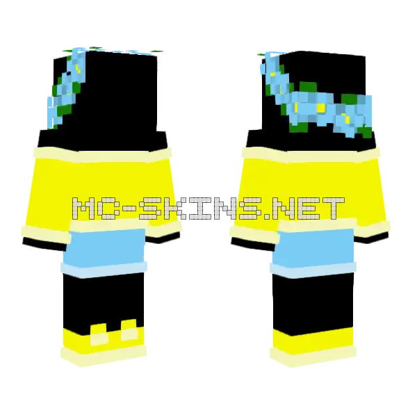 Kim's Florist Outfit Minecraft skin, front and back