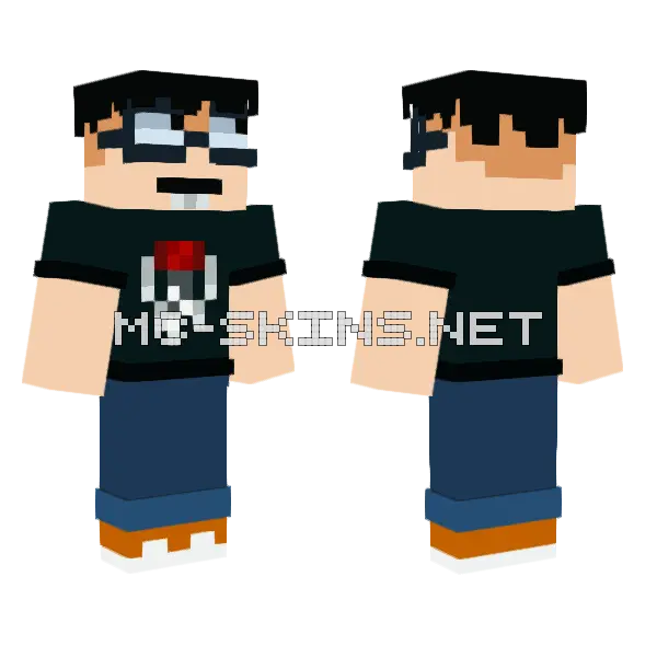 Kin Kujira Grojband Minecraft skin, front and back