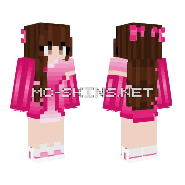 Kind Of Sleepy Girl Minecraft skin, front and back