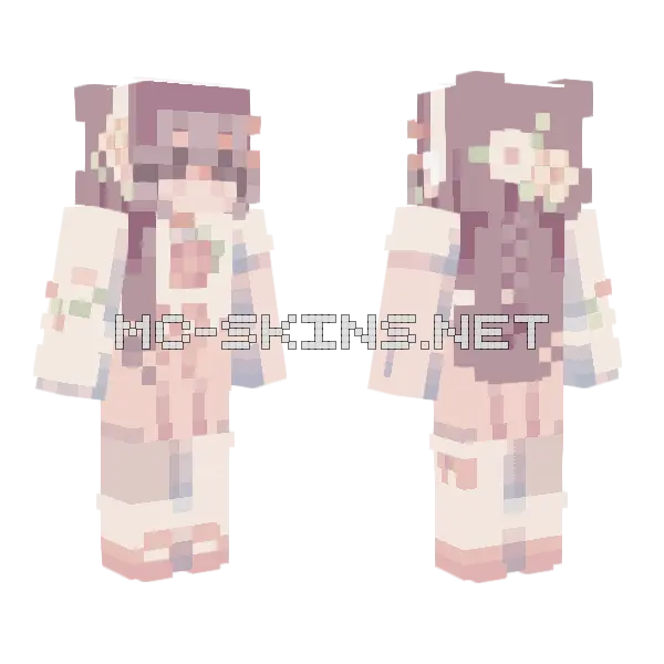 Kind Strawberry RCE Minecraft skin, front and back